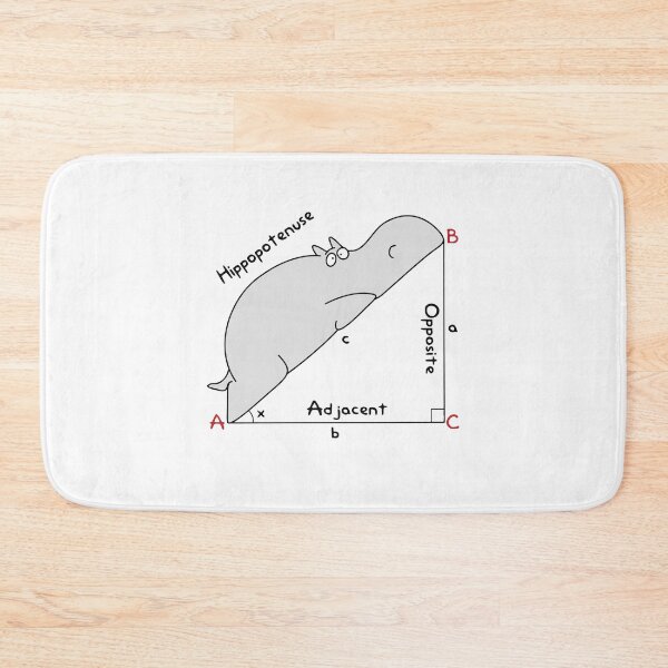Item preview, Hippopotenuse Adjacent Opposite designed and sold by TerriHowell.
