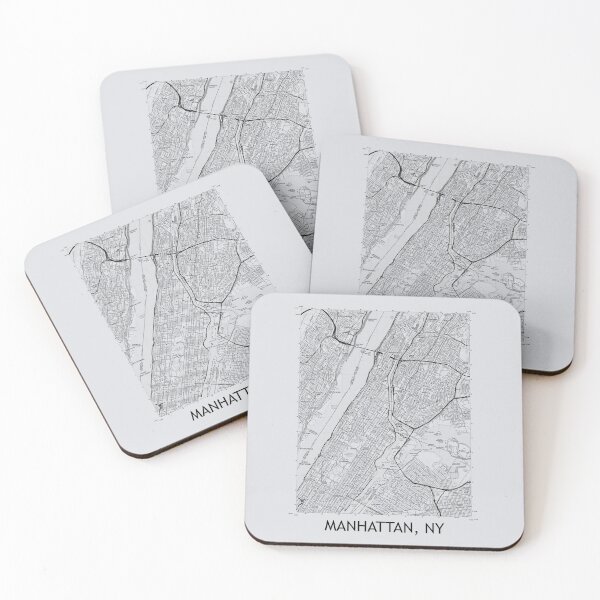 Item preview, Manhattan, NY Topographical Map Grey designed and sold by PGHPhotoCo.