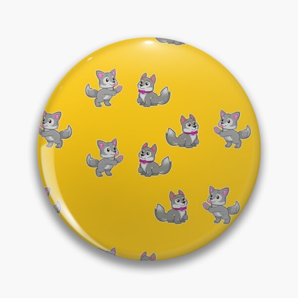 Item preview, Cute playing gray dogs designed and sold by tetibright.