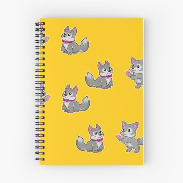 Item preview, Cute playing gray dogs designed and sold by tetibright.