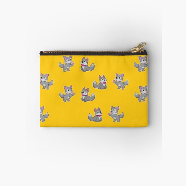 Item preview, Cute playing gray dogs designed and sold by tetibright.