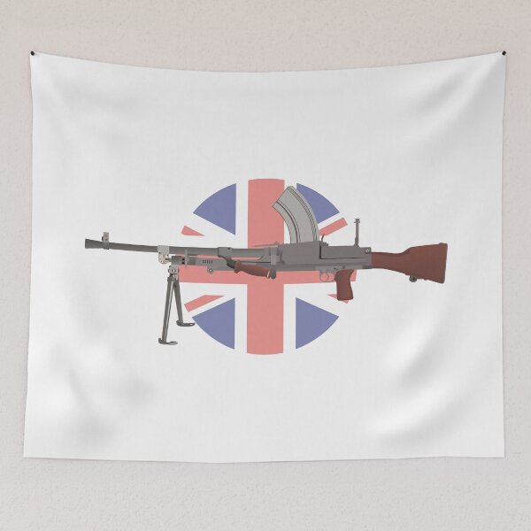 Item preview, Bren Light Machine Gun with British Flag designed and sold by NorseTech.