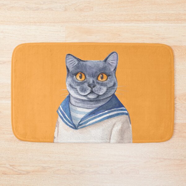 Item preview, Blue British shorthair cat designed and sold by Kaoryn Chan.