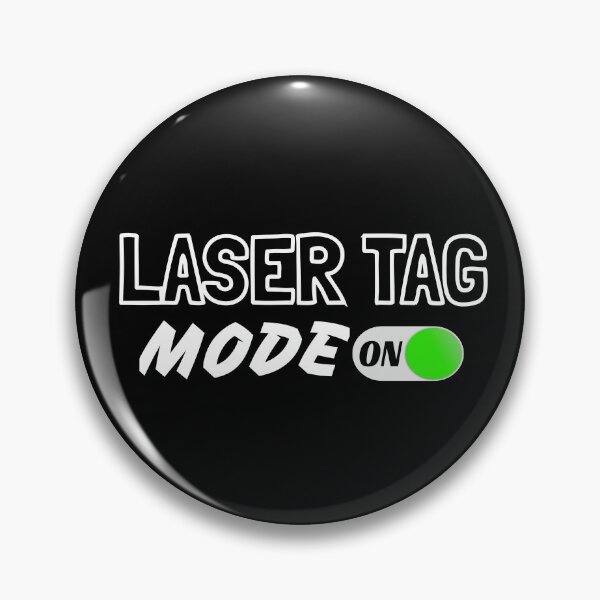 Item preview, Laser Tag Mode ON Switch Green designed and sold by jacks-tees.