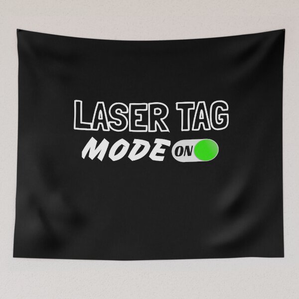 Item preview, Laser Tag Mode ON Switch Green designed and sold by jacks-tees.