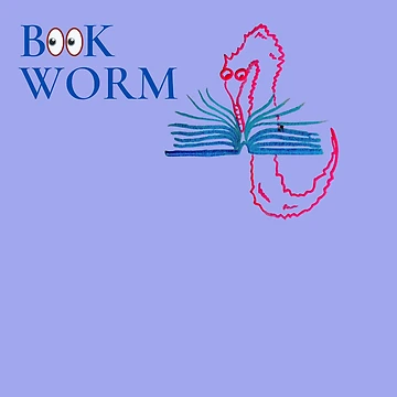 Artwork thumbnail, Bookworm Worm on a String by DesignsofNote