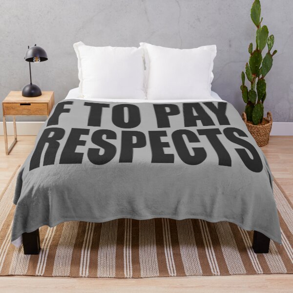 Item preview, F TO PAY RESPECTS designed and sold by Spoof-Tastic.