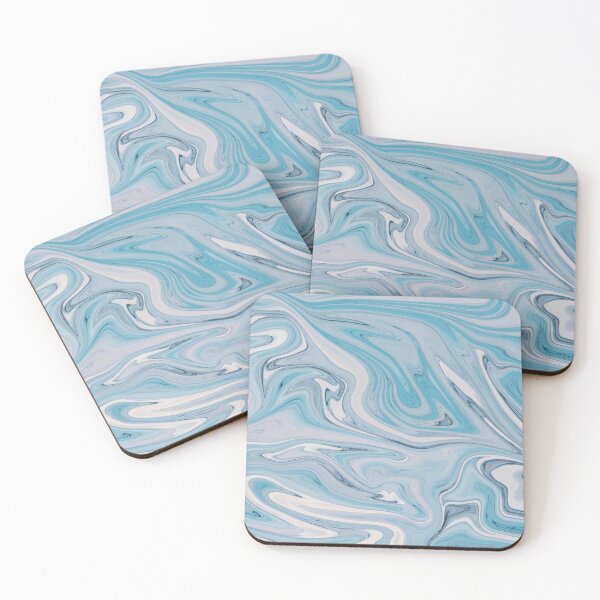 Item preview, Aqua Blue Watercolor Liquid Marble designed and sold by newburyboutique.
