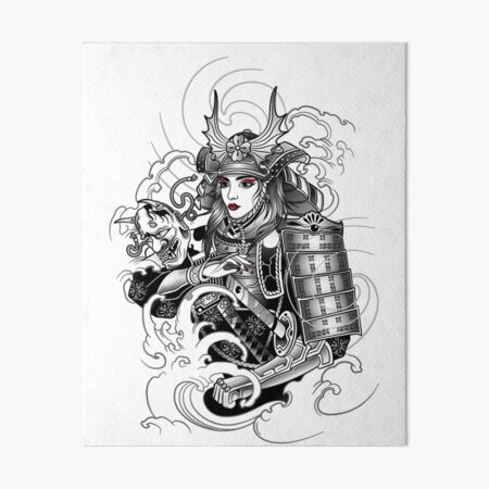 Buy PNG SVG File Japanese Pretty Samurai Girl Tattoo Stencil for Cricut  Vinyl Cutter Online in India - Etsy