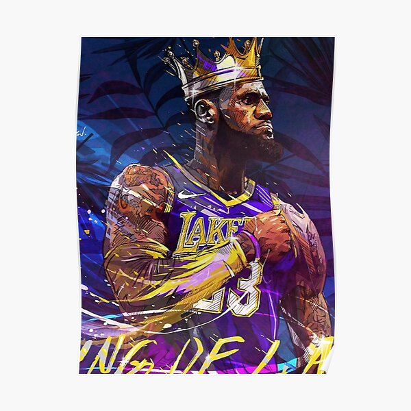 Lebron bei den Lakers - Poster
