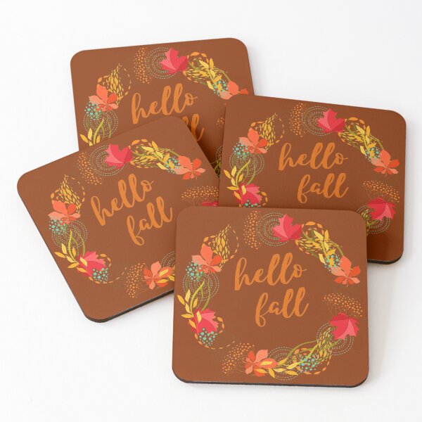 Item preview, HELLO FALL DARK ORANGE designed and sold by D-artSide.