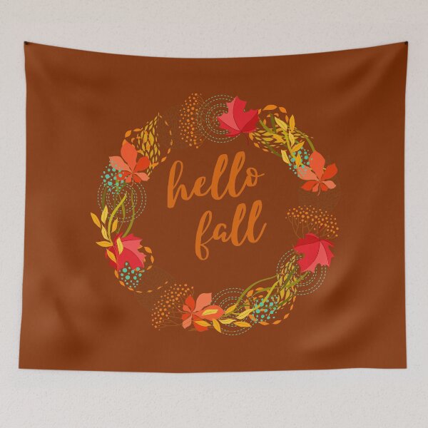 Item preview, HELLO FALL DARK ORANGE designed and sold by D-artSide.