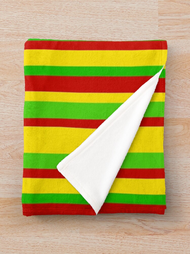 "Reggae rastafarian colors Bob Marley colors" Throw Blanket by MiamiMerchant Redbubble