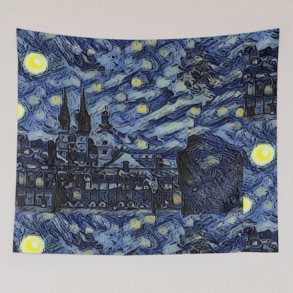 Item preview, Starry, Starry Zagreb Night - Van Gogh designed and sold by Gregredfern.