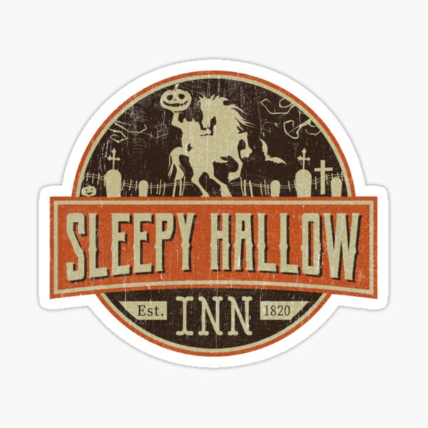 Item preview, Sleepy Hollow INN Halloween headless horseman Langarmshirt designed and sold by Rosalind-Velez.