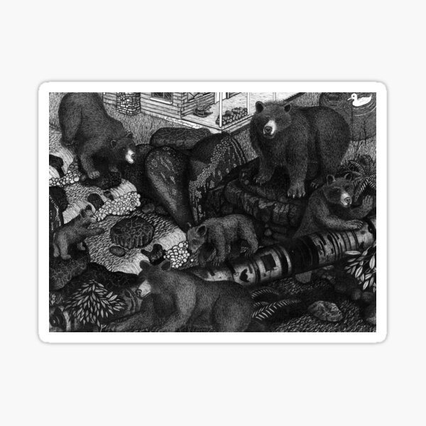 Bears Having Fun Sticker