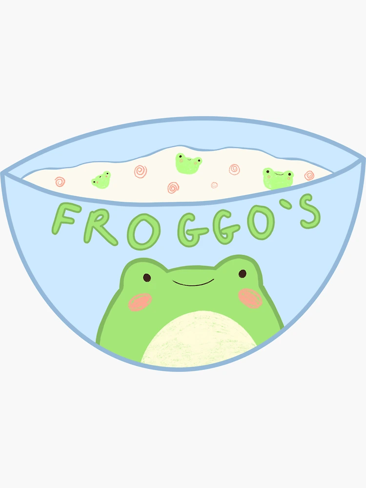 Frog-o's Froggy Cereal Glossy or Holo Sticker Frogs Holo -  UK