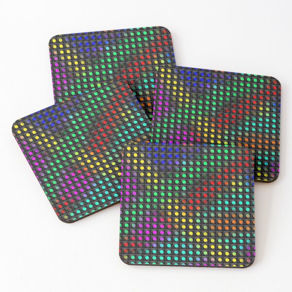 Item preview, Multi-colored neon glow in a black matrix. 3D effect designed and sold by VallaV.