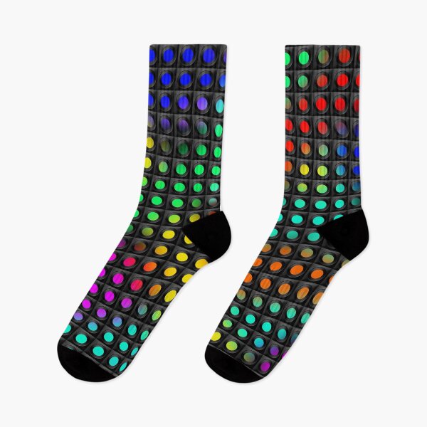Item preview, Multi-colored neon glow in a black matrix. 3D effect designed and sold by VallaV.