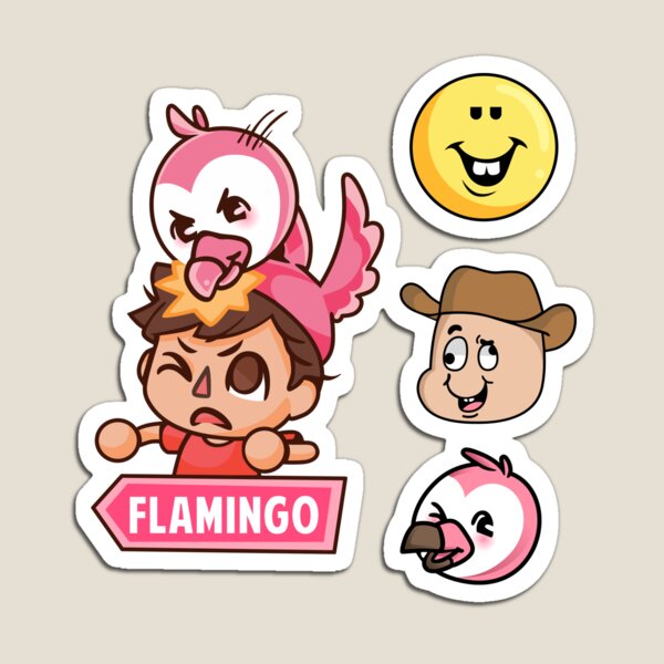 Flamingo Roblox Magnets Redbubble - clip roblox funny videos with flamingo clip john doe