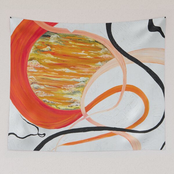 Item preview, Orange ribbons with a view of the world designed and sold by Psychopeeet.