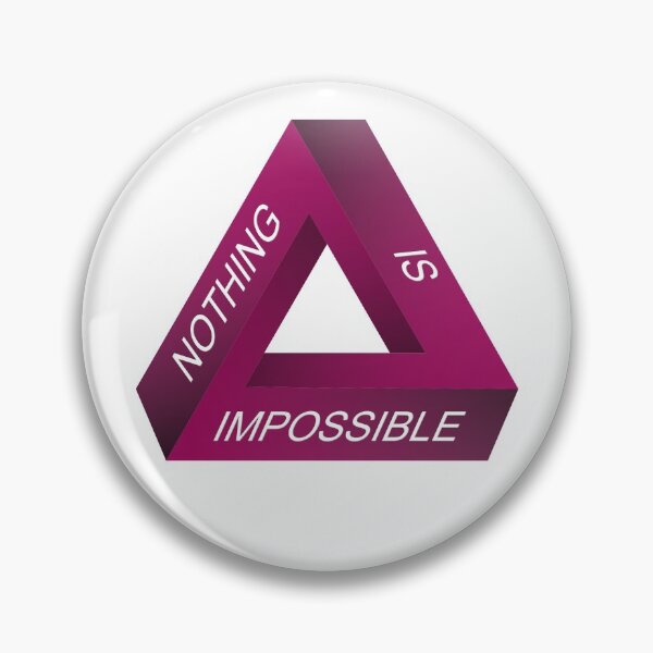 Item preview, Nothing is Impossible Triangle - Optical Illusion designed and sold by Happy Puppy Print On Demand.