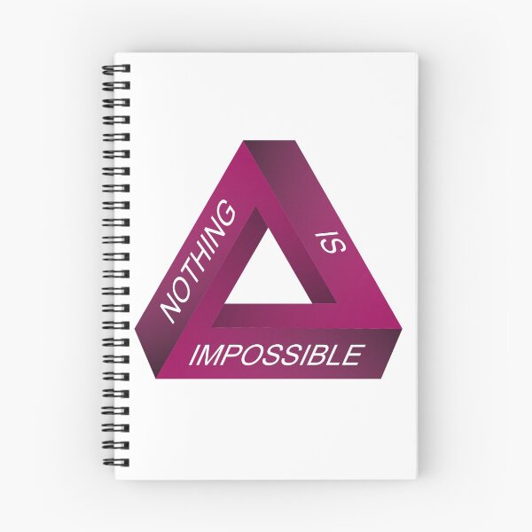 Item preview, Nothing is Impossible Triangle - Optical Illusion designed and sold by Happy Puppy Print On Demand.