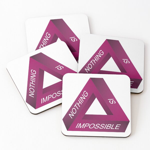Item preview, Nothing is Impossible Triangle - Optical Illusion designed and sold by Happy Puppy Print On Demand.