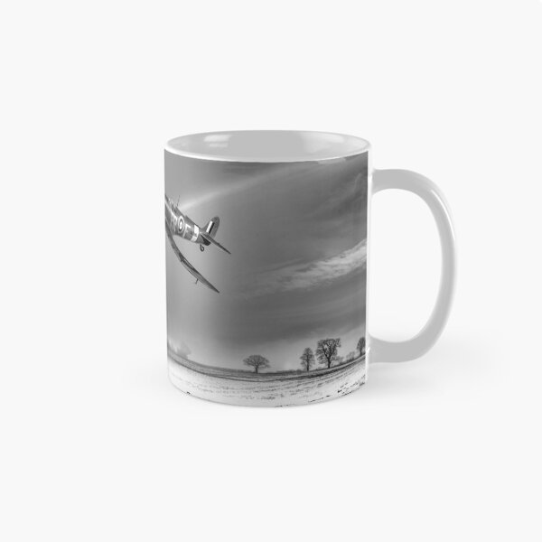 Item preview, Spitfire with snow shower rainbow B&W version designed and sold by Flight Artworks.