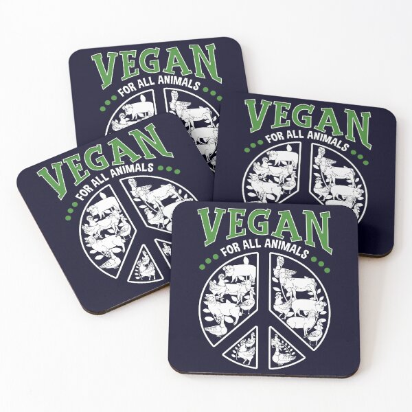 Item preview, Vegan For All Animals - Peace, Hope and Equality designed and sold by GreenSlate.