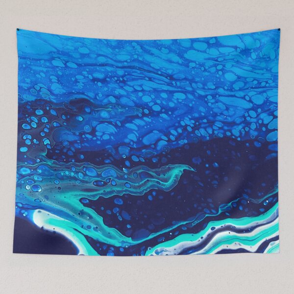 Item preview, Waves Acrylic Pouring designed and sold by atakji.