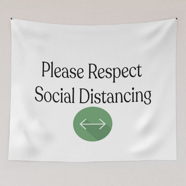 Item preview, Please Respect Social Distancing Covid19 2 designed and sold by khalifadahmane.