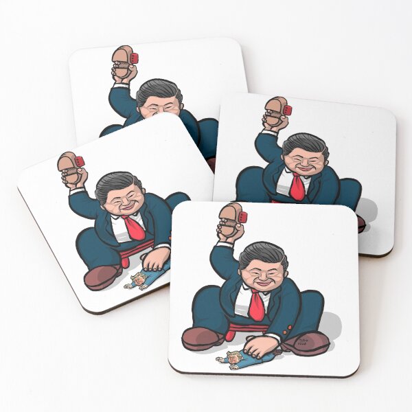 Item preview, President Xi hit mini President Trump with shoe designed and sold by toshio100.
