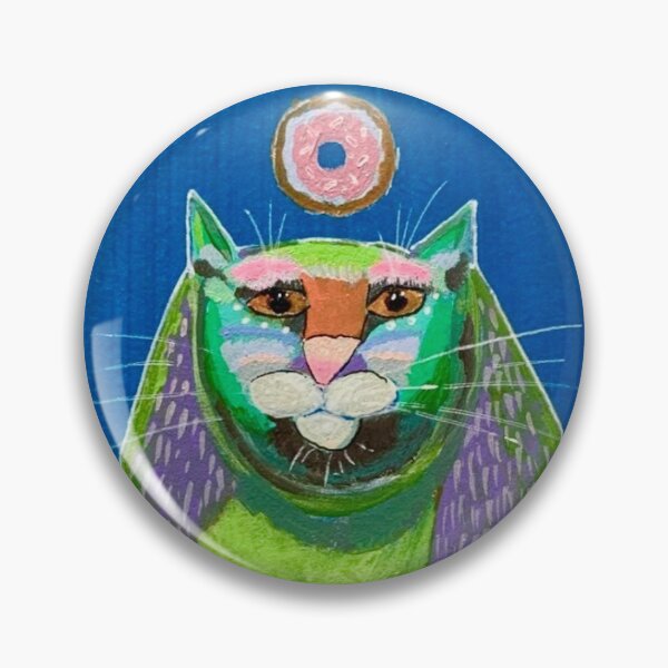 Item preview, Pink Frosted Donut Cat designed and sold by Alisasart.