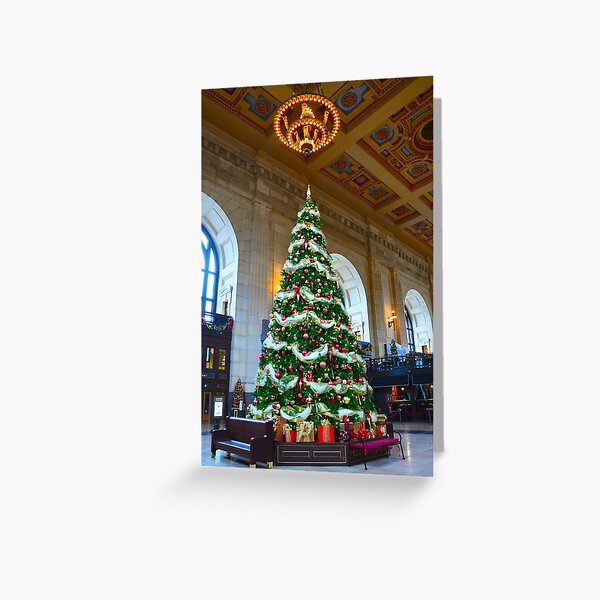 Union Station Christmas Tree, Kansas City, Missouri Greeting Card