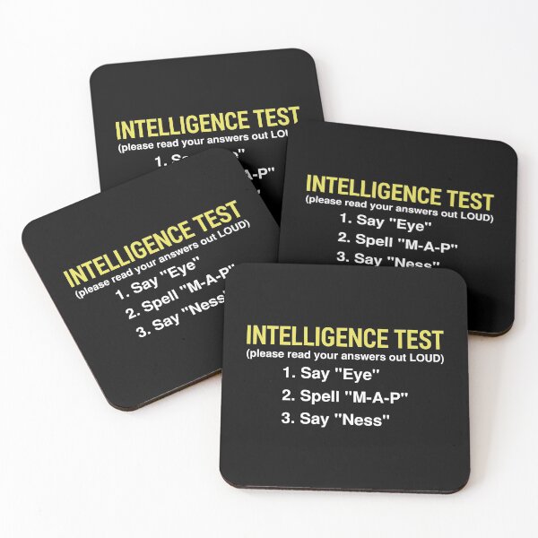 Item preview, Intelligence Test Say Eye Spell Map designed and sold by T-shirt For You.