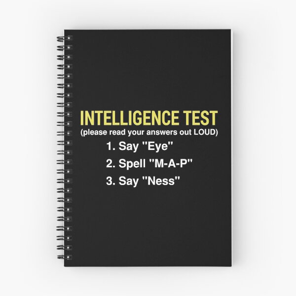 Item preview, Intelligence Test Say Eye Spell Map designed and sold by T-shirt For You.