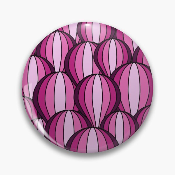 Aperçu de l'œuvre Modèle sans couture de ballon à air chaud en bubblegum rose et violet créée et vendue par Pattern-ify.