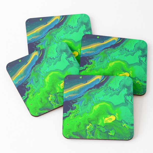 Item preview, Green acrylic pouring designed and sold by atakji.