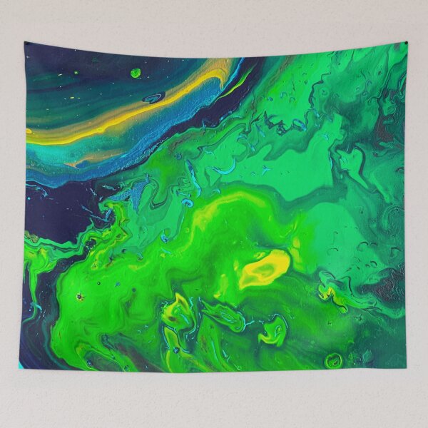 Item preview, Green acrylic pouring designed and sold by atakji.