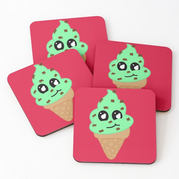 Artikelvorschau, Mint Choc Chip Kawaii Eis entworfen und verkauft von DesignsBySaxton.
