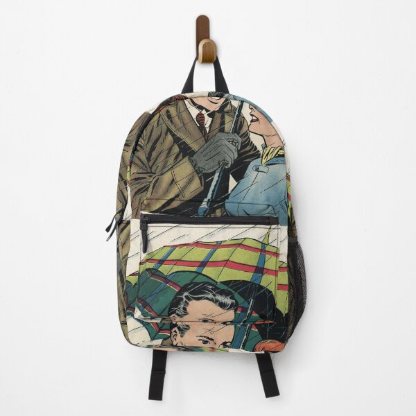 Item preview, Couple in the rain Vintage romance pop art designed and sold by Vintage Designs +.