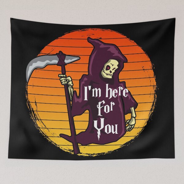 Item preview, Im here for you spooky halloween grim reaper designed and sold by GoodyLeo.