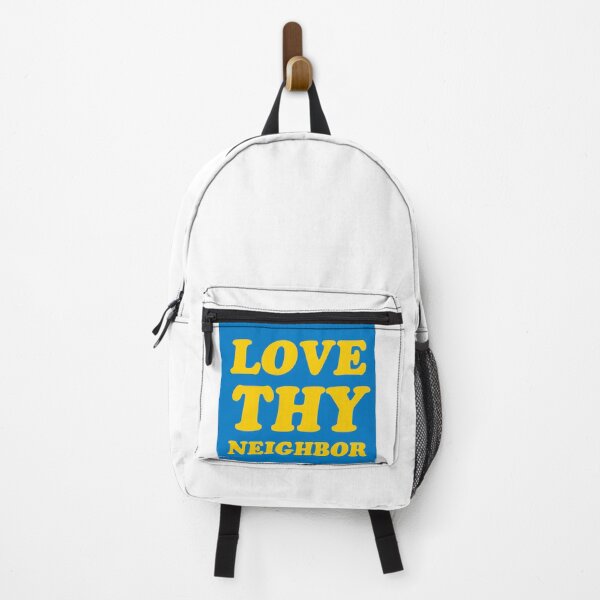 Item preview, Love Thy Neighbor - Square Blue designed and sold by PolkaDotTurtle.