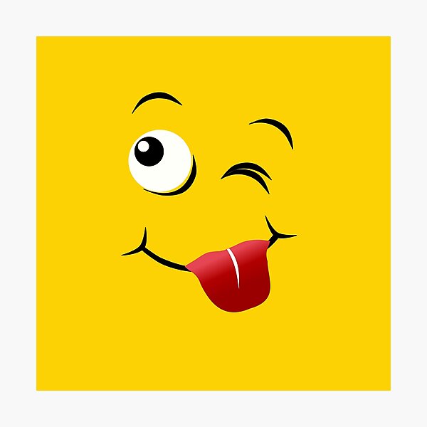 L minas fotogr ficas Emoji Lengua Redbubble