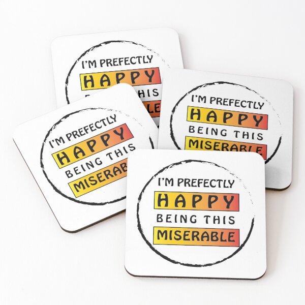 Item preview, Copy of  happily miserable designed and sold by bkjournaly2020.