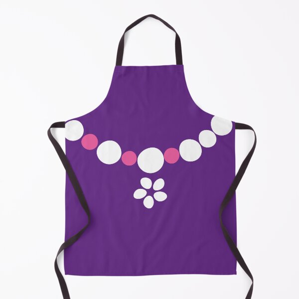 Item preview, Pretty Posy necklace/belt fashion print, large-scale digital floral, white and pink on purple designed and sold by Susan Marie Williams.