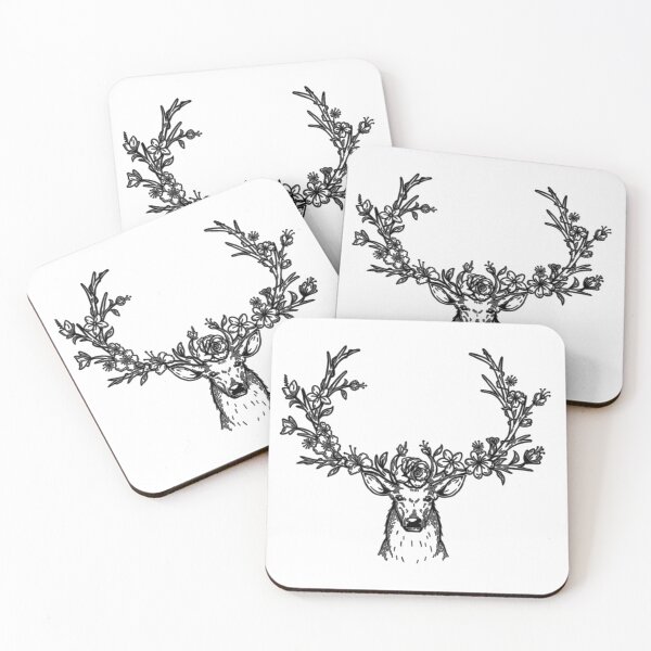 Item preview, Beautiful Antlers Floral Art designed and sold by JTS STORE.