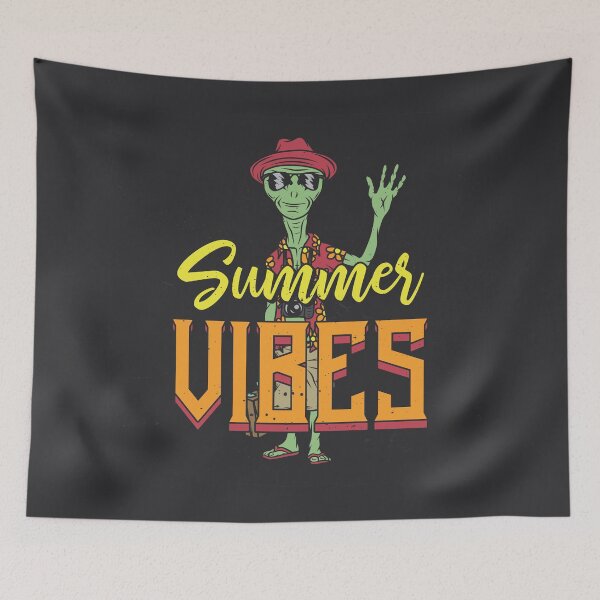 Item preview, Summer Vibe Alien Vacation Vintage designed and sold by paradiskt.