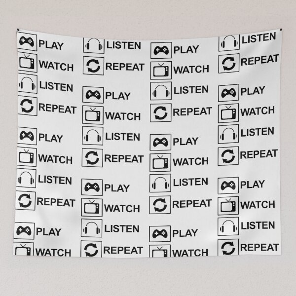 Item preview,  Play watch listen repeat designed and sold by galax-C.